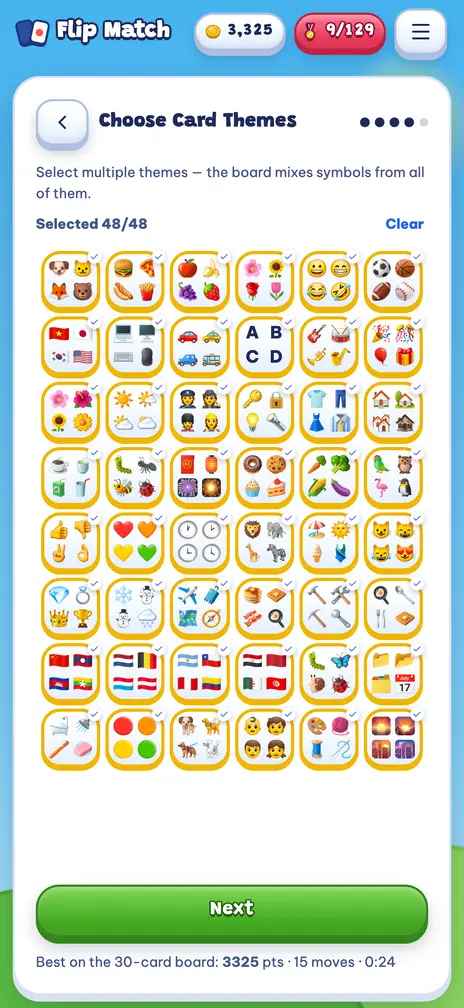Card themes